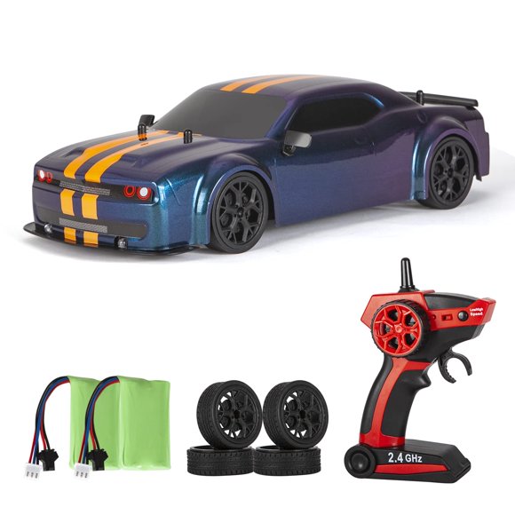 iBliver Voiture RC Drift, Voiture Télécommandée 1:14 4WD Voitures RC Drift Véhicule 28 Km/h Voiture RC Drift de Course Haute Vitesse Cadeaux Jouet pour Garçons Enfants