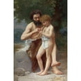 thumbnail image 2 of Jules-Cyrille Cavé 13x18 Black Ornate Wood Framed Double Matted Museum Art Print Titled - Flute Lesson, 2 of 5
