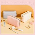 thumbnail image 4 of Bolsa de maquillaje Dunzy, 8 unidades, de piel sintética, impermeable, 4 of 7