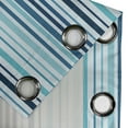 thumbnail image 4 of Ambesonne Nautical Grommet Curtain, Striped Pastel Toned, 50" x 108", Sky and Dark Blue, 4 of 6