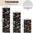 thumbnail image 4 of Brown Mushroom Flower Black Pattern Kitchen Rugs Sets Of 3,Kitchen Runner Rugs Non Skid Washable,Decorative Kitchen Floor Mats for Kitchen,Sink,Laundry,17"x30"+ 17"x47" + 17"x59", 4 of 6