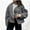 #621-Gray, variant on Women's Shawl Collar Jacket, Drop Shoulder Flared Button-Free Open Front Design, Casual Fashion Solid Color Long Sleeve Hoodless for Daily Wear