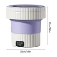 thumbnail image 3 of Portable Mini Washing Machine | Foldable Design for Travel & Apartments | 8L Capacity | 110V US Plug | 3 Wash Modes | For Underwear, Socks & Small Items, 3 of 9