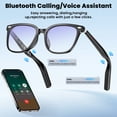thumbnail image 2 of Mingdaln AI Smart Wireless Bluetooth Sunglasses for Men Women, Voice Control Calling, Blue Light Protection, Integrated AI Assistant, Ideal for Sports, Travel, Business, Driving Scenarios, 2 of 7
