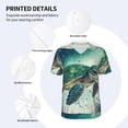 thumbnail image 4 of Balery Watercolor Turtle1 Baseball Jersey for Men Casual Button Down Shirts Short Sleeve Active Team Sports Uniform-X-Large, 4 of 9