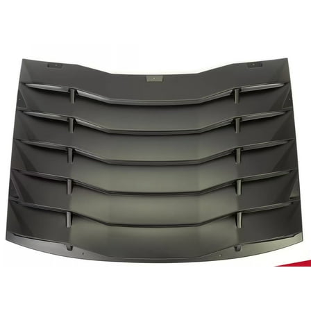 WaiRitoday Rear Window Windshield Louver Cover Vent BLK Fits for 2011-2023 Dodge Charger