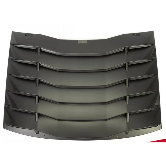 WaiRitoday Rear Window Windshield Louver Cover Vent BLK Fits for 2011-2023 Dodge Charger