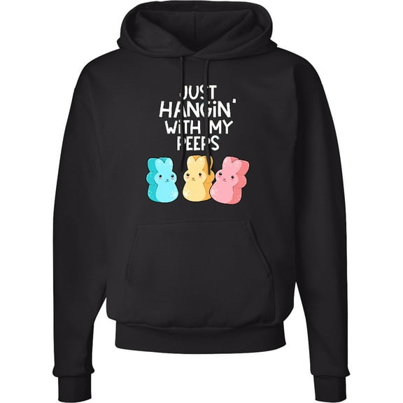Inktastic Easter Hangin' with My Peeps Adult Hoodie Sweatshirt