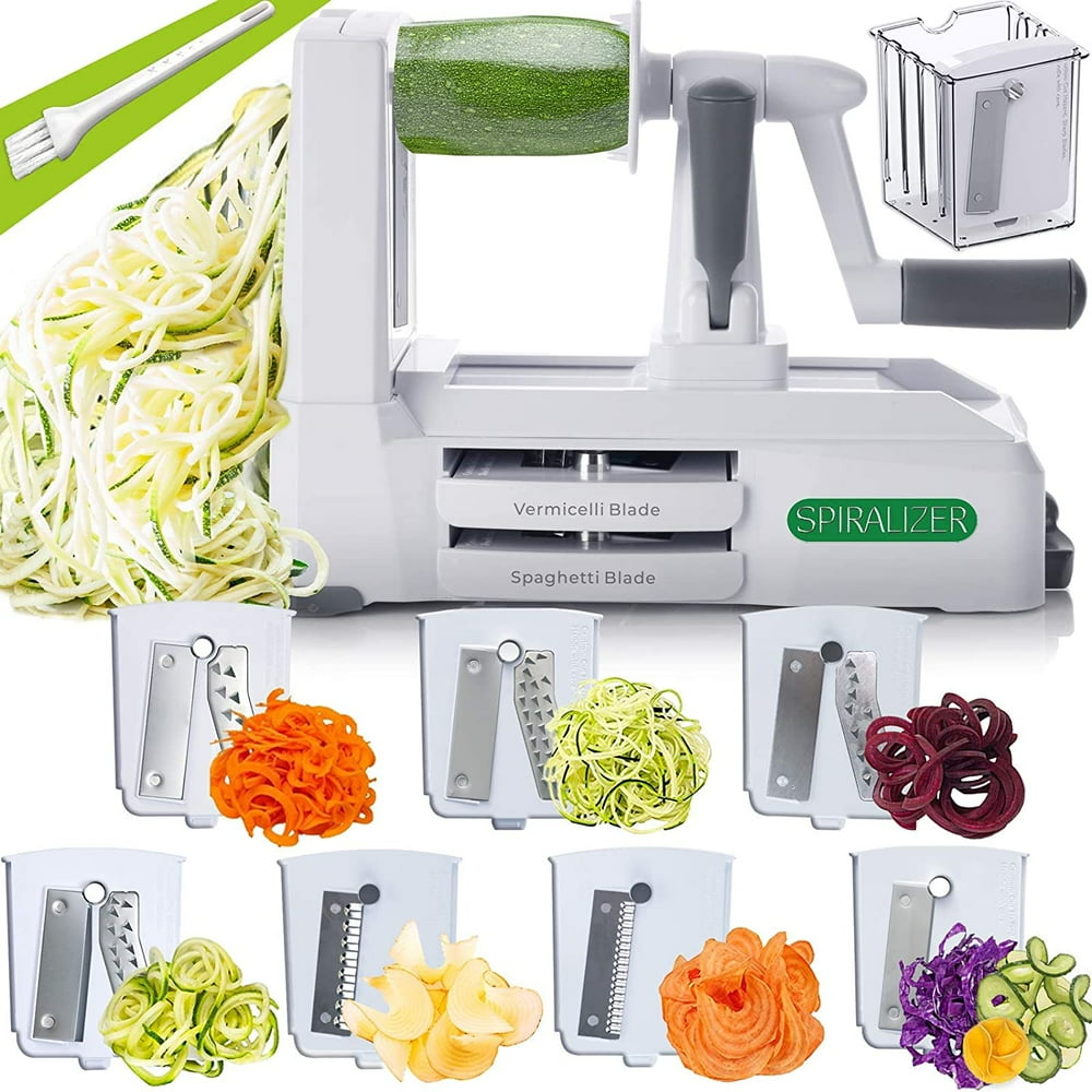 Spiralizer 7Blade Vegetable Slicer, StrongestandHeaviest Spiral