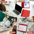 thumbnail image 2 of Telescoping Project Organizer Binder, 2-Pack 1 inch 3 Ring Binder with 5 Color Dividers, with Customized Front Cover & 1 Extra Pocket Red, 2 of 7