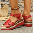 thumbnail image 4 of Wensltd Women Open Toe Sandals Wedge Solid Color Summer Trendy Sandals Casual Breathable Outdoor Daily Shoes, 4 of 8