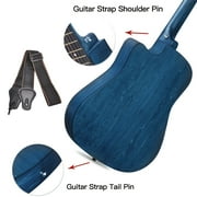 ADM 38 Acoustic Cutaway Guitar for Kids Beginner Kit with Free Lessons, Tuner, Blue