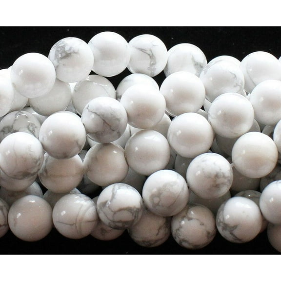 10mm White Howlite Round Beads For Jewelry Making