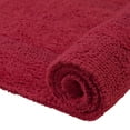 thumbnail image 4 of Better Trends 20" x 20" U-Shape Toilet Rug, 100% Cotton Tufted Bathroom Rug, Contour Mat, Water Absorbent, Reversible, Machine Wash (Red) Lux Collection, 4 of 6