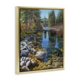 thumbnail image 4 of Stupell Industries Etherington Creek View Landscape & Nature Painting Gold Floater Framed Canvas Art Print Wall Art, 17 x 21, 4 of 10