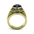 thumbnail image 4 of Untamed Pack Navy Ring - Polished Stainless Steel, Gold Plating, Black, 4 of 7