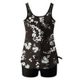 thumbnail image 5 of Midsumdr Tankini Swimsuits for Women Conservative Floral Printed Two Piece Swimsuits with Boyshorts Summer Loose Plus Size Flowy Round Neck Sleeveless Bathing Suit, 5 of 6