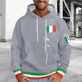 thumbnail image 2 of Valora Men Sweatshirt Men's Hoodies Sweatshirts Stylish Italian Print Letter Hoodie For Men Comfortable Casual Wear With Adjustable Drawstring And Soft Fabric Ideal For Year Round Fashion Light, 2 of 4