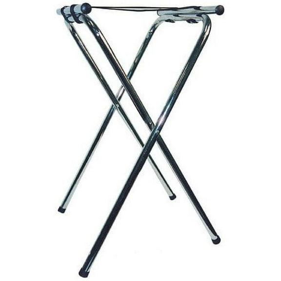Winco Steel Foldable Tray Stand with Bar, 31" Height | 1 Each