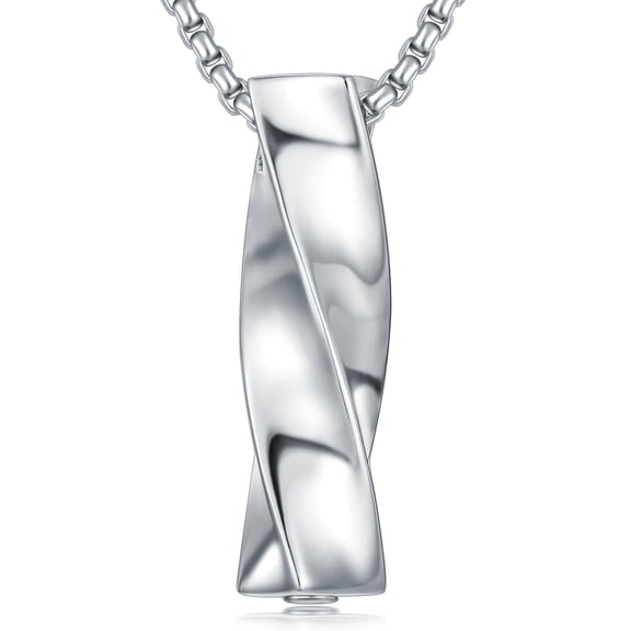 CACA LADY 925 Sterling Silver Opal Urn Necklace Bar Urn Necklace Opal Jewelry Gifts for Women Men