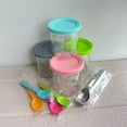 thumbnail image 2 of ICERUN 4Pcs Ice Cream Containers,Plastic Containers with Lids,Perfect Ice Cream Bowls for Homemade Treats, 2 of 5