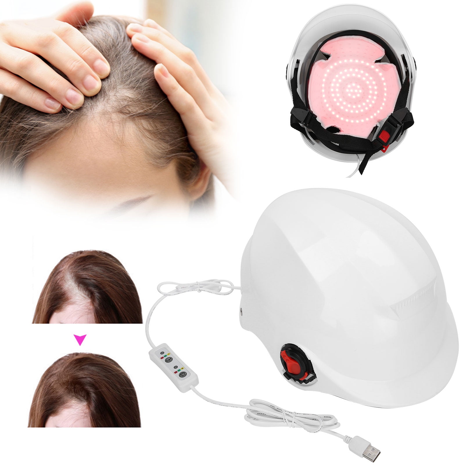 ESTINK 94pcs Lamp Beads Red Light Therapy Hair Loss Treatment Device
