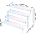 thumbnail image 2 of Yazoeia Acrylic Riser Display Shelf, Perfume Organizer, 4 Tier Display Riser, Tiered Display Stand Risers for Display, Decoration And Organizer,Round feet,20cm CJC912-142781, 2 of 7