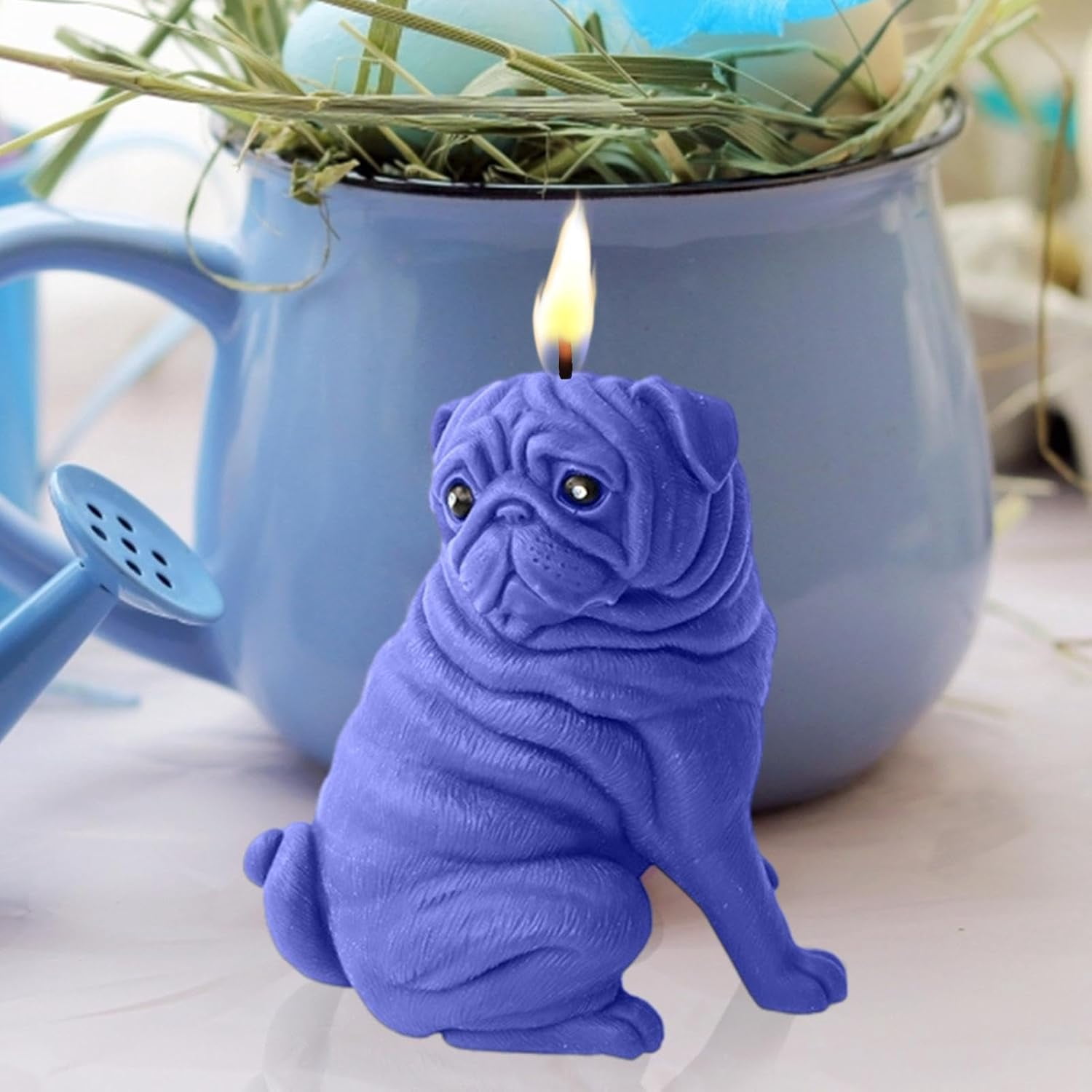 Silicone Candle Moulds, Dog Animal Candle Silicone Mold, Handmade Candle Making Mould, Reusable Silicone Mould for Aromatherapy Candle Epoxy Resin Fondant Cake Chocolate Candy Soap Craft