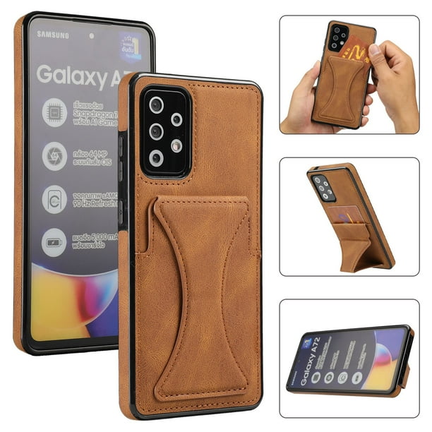 Funda de cuero para Samsung Galaxy A50, A12, A32, A52, A72, S22, S21, S20, S10 Plus, FE Note 20, Ultra lujosa, con soporte para teléfono Fivean unisex