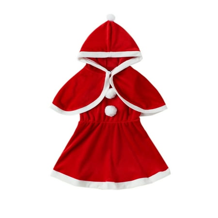 

QWERTYU Infant Baby Toddler Child Children Kids Christmas Sundress for Girl Summer Dress Sleeveless Dresses 1Y-6Y