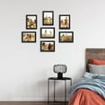 Walmart 5x7 Black Woodgrain Picture Frames Set of 7, Wall Mount or TableTop Display