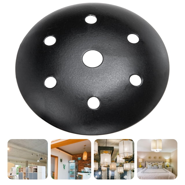 RUNROTOO 4pcs Light Fitting Bracket Ceiling Cover Plate for Bedroom Decoration Iron