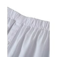 thumbnail image 5 of Women Detachable Underskirt Fake Shirt Adjustable Lower Sweep Skirt Blouse Tail Irregular Hem White XL, 5 of 8