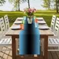 thumbnail image 4 of Blue Black Ombre Table Runner 70 Inches Long, Cotton Linen Table Runner Dresser Scarf, Modern Gradient Abstract Art Fabric Tablerunners for Dining Coffee Tables Wedding Holiday Party 13"x70", 4 of 9