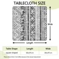 thumbnail image 2 of Elastic Hem Square Table Cover 36x36, Vibrant Boho Flowers Design Tablecloth for Patio Dining Sets and Kitchen Tables, 2 of 6