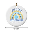 thumbnail image 3 of Christmas Christmas Hanukkah Ornament 2024 Hanukkah Xmas Tree Decor Acrylic Holiday Hanging Round Ornament Keepsake Gift for Family Friends, 3 of 5