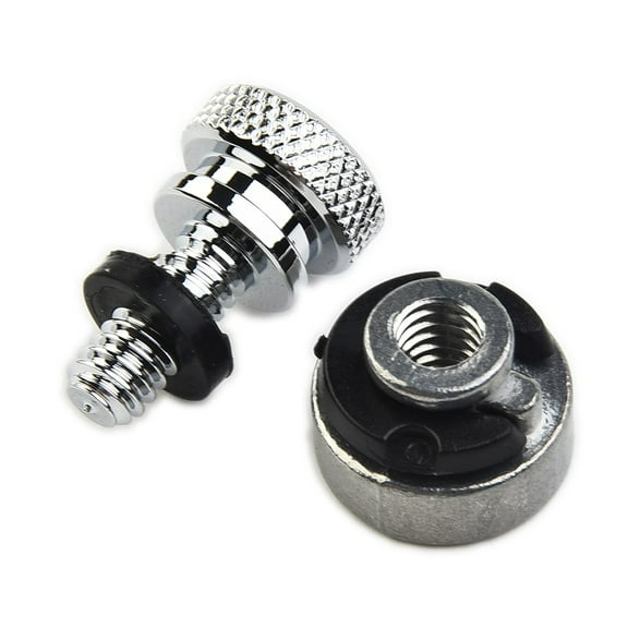 1Set Rear Fender Seat Bolt Screw Mount Nut Billet Aluminum Alloy Chrome Knurled Bolt For Harley For Sportster For Softail