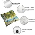 thumbnail image 4 of Nawypu  Coastal Palm Tree Throw Pillow Cover 2pcs, Summer Hawaiin Style Pillow Cover, Ocean Beach Cushion Cover, Tropical Style Hammock Vacation Theme Decorative Pillow Cover, 4 of 6