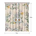 thumbnail image 5 of Pioneer Flower Floral Print Pattern Shower Curtain 72"x84" ,Bathroom Decorative Shower Curtains Set with 12 Hooks,Modern Waterproof Washable Shower Curtain, 5 of 6