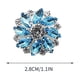 thumbnail image 2 of Floral Rhinestone Glass Button DIY Hand Decorated Button Shirt With, 2 of 5