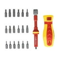 thumbnail image 6 of 1SET 18 In 1 1000V Magnetic Screwdrivers Bits Set Slotted Cross Torx For Electrician Multifunctional Design Magnetic Feature, 6 of 8