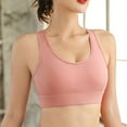 thumbnail image 3 of adviicd Under Outfit Bras for Women Women's Invisibles Comfort Seamless Wireless Skinny Strap Retro Bralette Bra Pink Small, 3 of 5