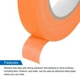 thumbnail image 4 of Uxcell 6Pcs 0.7 inch Wide 60 Yards Orange Masking Tape Painters Tape Rolls for Home Office, 4 of 7