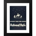 thumbnail image 2 of Dorothy Waugh 14x18 Black Modern Framed Museum Art Print Titled - Mystery Veils the Desert - National Parks (1930), 2 of 5