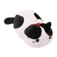 thumbnail image 1 of Porta pañuelos para coche con forma de gato de peluche, caja de pañuelos con dibujos animados, caja de almacenamiento de papel, funda para pañuelos Blanco negro, 1 of 9