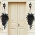 thumbnail image 5 of Morttic 2Pack Artificial Black Boston Fern Plants Vines Fake Hanging Rattan Plant for Autumn Thanksgiving Indoor Outdoor Home Decoration, 5 of 8