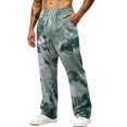 thumbnail image 2 of LTTVQM Pixel Camouflage Full Length Pants for Men 2026 Performance Grid Pixel Camo Lightweight Breathable Mens Athletic Wide Leg Full Length Pants Green M, 2 of 7