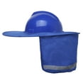 thumbnail image 5 of Hard Hat Sunshade, High Visibility Full Brim Neck Sun Shield for Hardhats-Blue Camo, 5 of 6