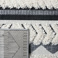 thumbnail image 5 of SAFAVIEH Cottage Fitzroy Geometric Indoor/Outdoor Area Rug, Ivory/Black, 9' x 12', 5 of 10