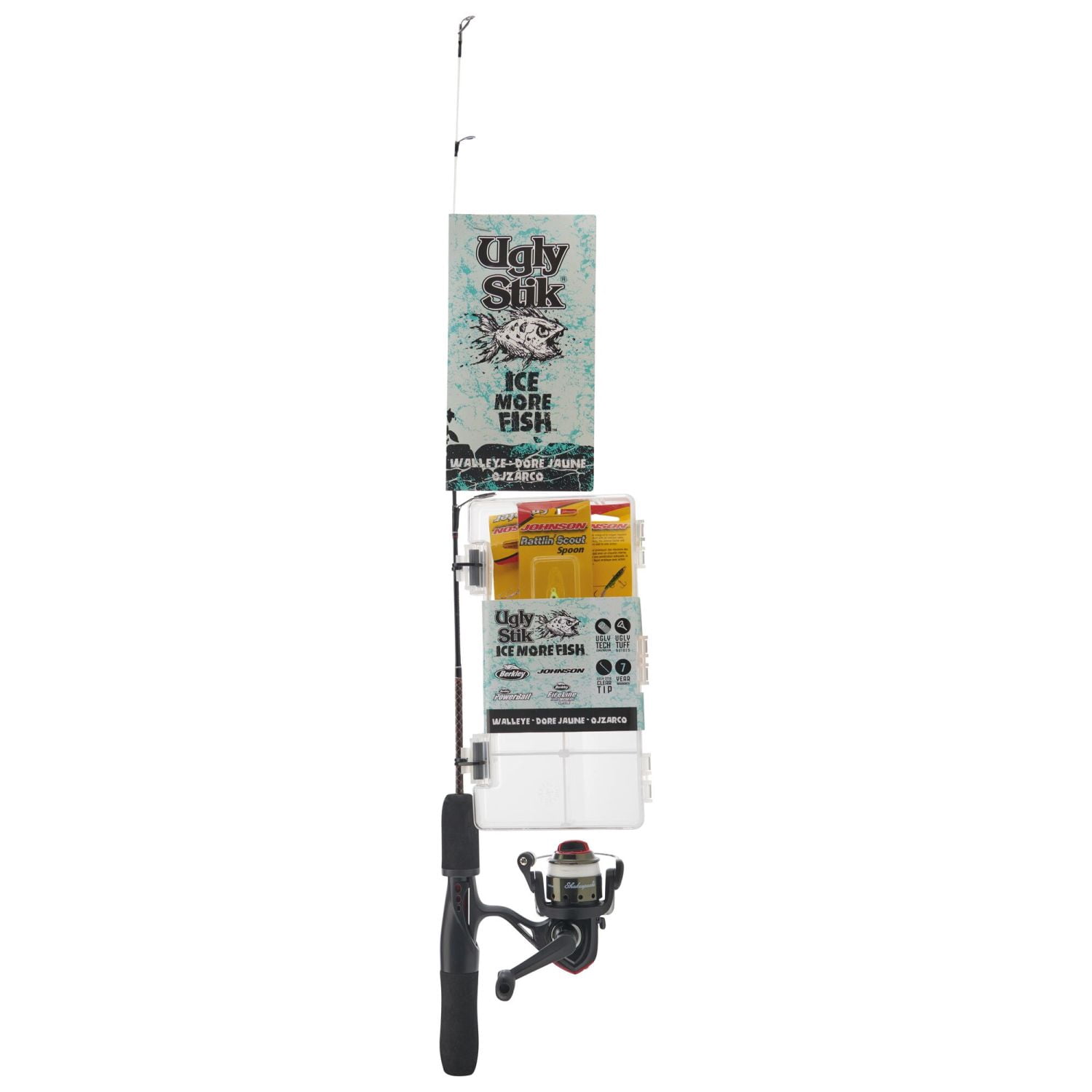 Ugly Stik Ice More Fish™ Kit, 28" Medium Fishing Rod, 20 Size Reel